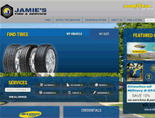 Tablet Screenshot of jamiestire.com